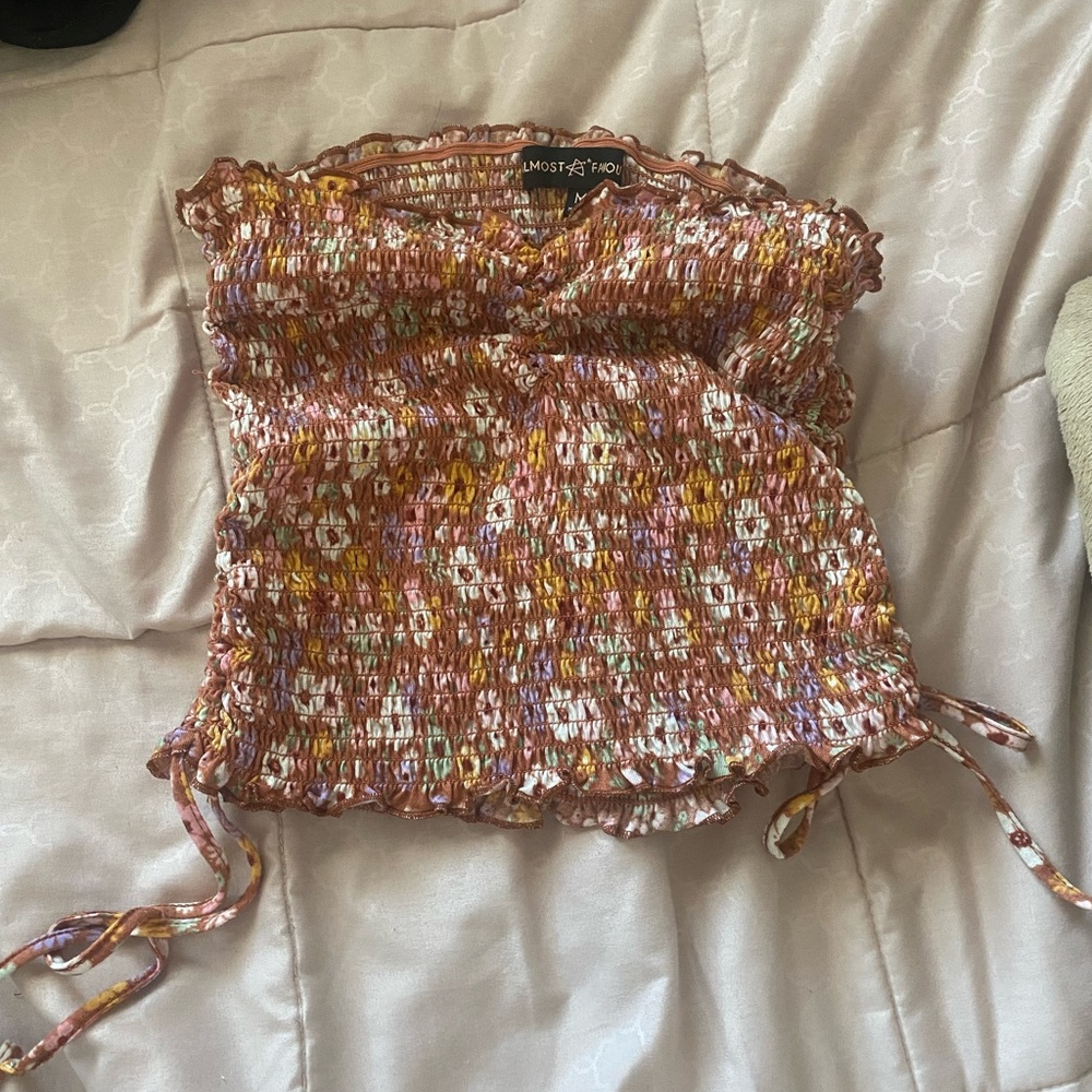 Tube top floral